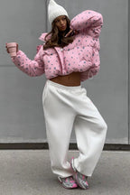 Printed Puffy Puffer Jacket