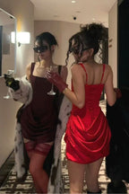 Boned Tie Cami Party Dress