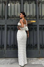 Scale Print Cami Set With Mini Skirt Two Piece