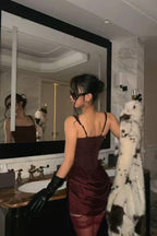 Boned Tie Cami Party Dress