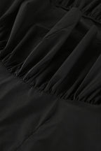 Cotton Ruffle Hem High Low Mini Skirt