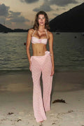 Solid Stylish Three Piece Swim Set
