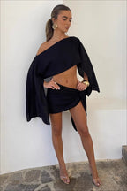 Solid Lightweight Vacation Skirt Sets
