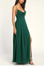 Halter Backless Maxi Formal Dress