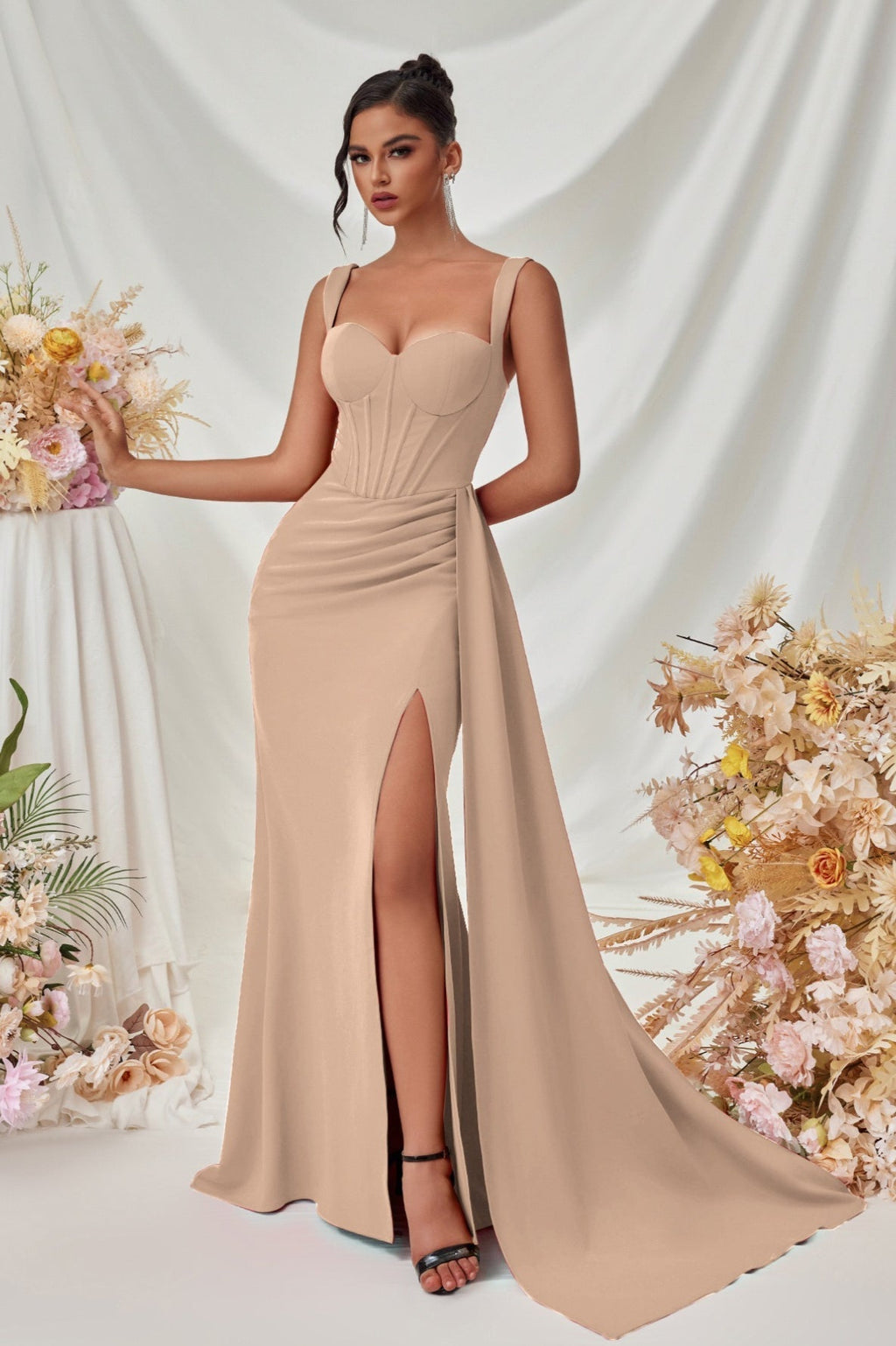 Bodycon Slit Maxi Party Dress