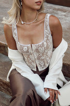 Lace Cami Top Elegant Sleeveless