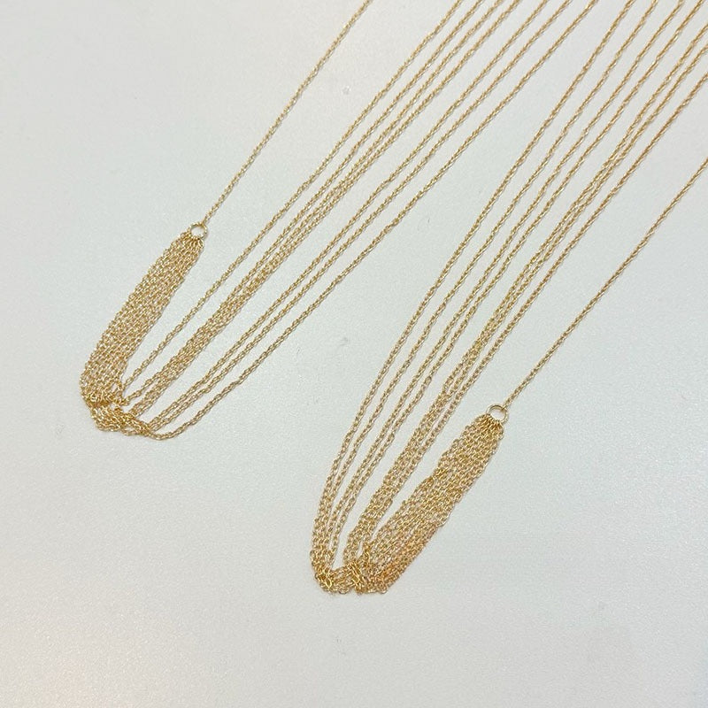Sleek Gold Tassel Body Chain