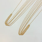 Sleek Gold Tassel Body Chain