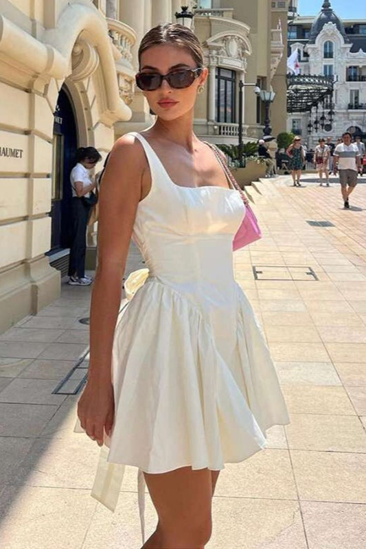 Backless Bow Tie Party Dress