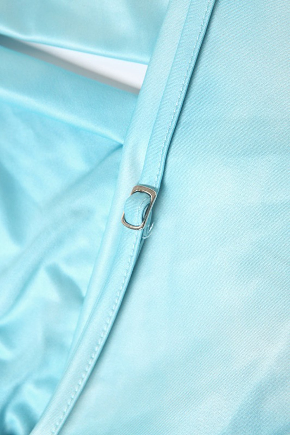 Solid Draped Shell Button Halter Top