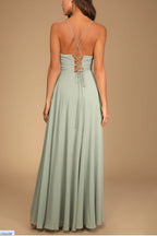 Halter Backless Maxi Formal Dress