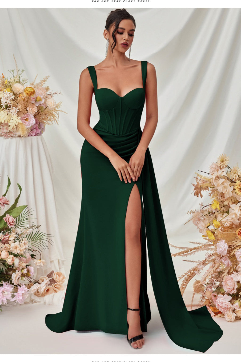 Bodycon Slit Maxi Party Dress