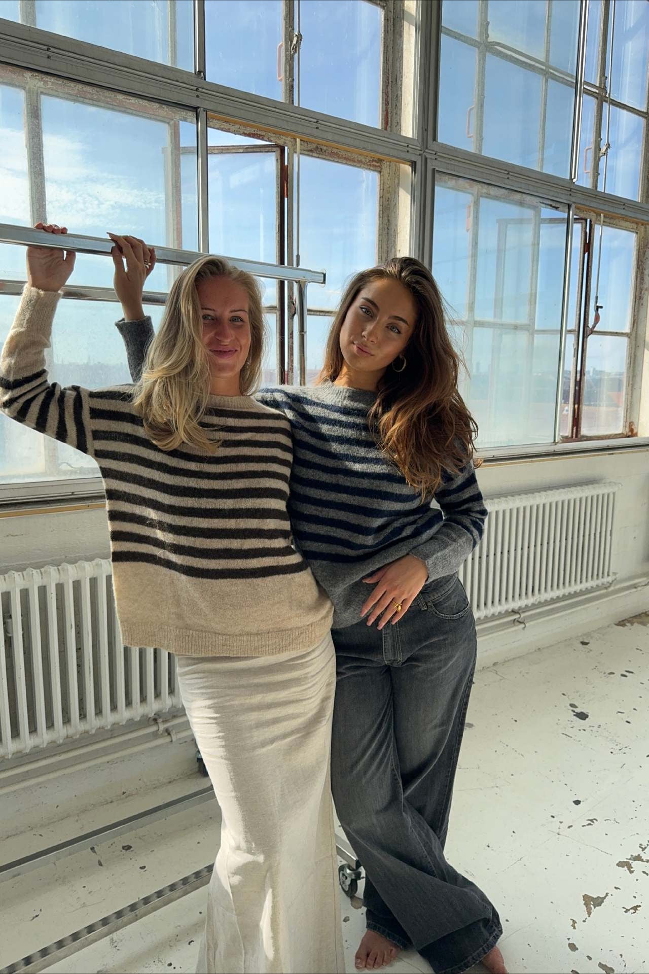 Striped Casual Loose Slouchy Knit Sweater