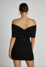 Off-The-Shoulder Bodycon Cocktail Dress