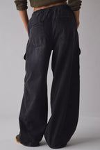 Street Tie Casual Loose Pocket Jeans