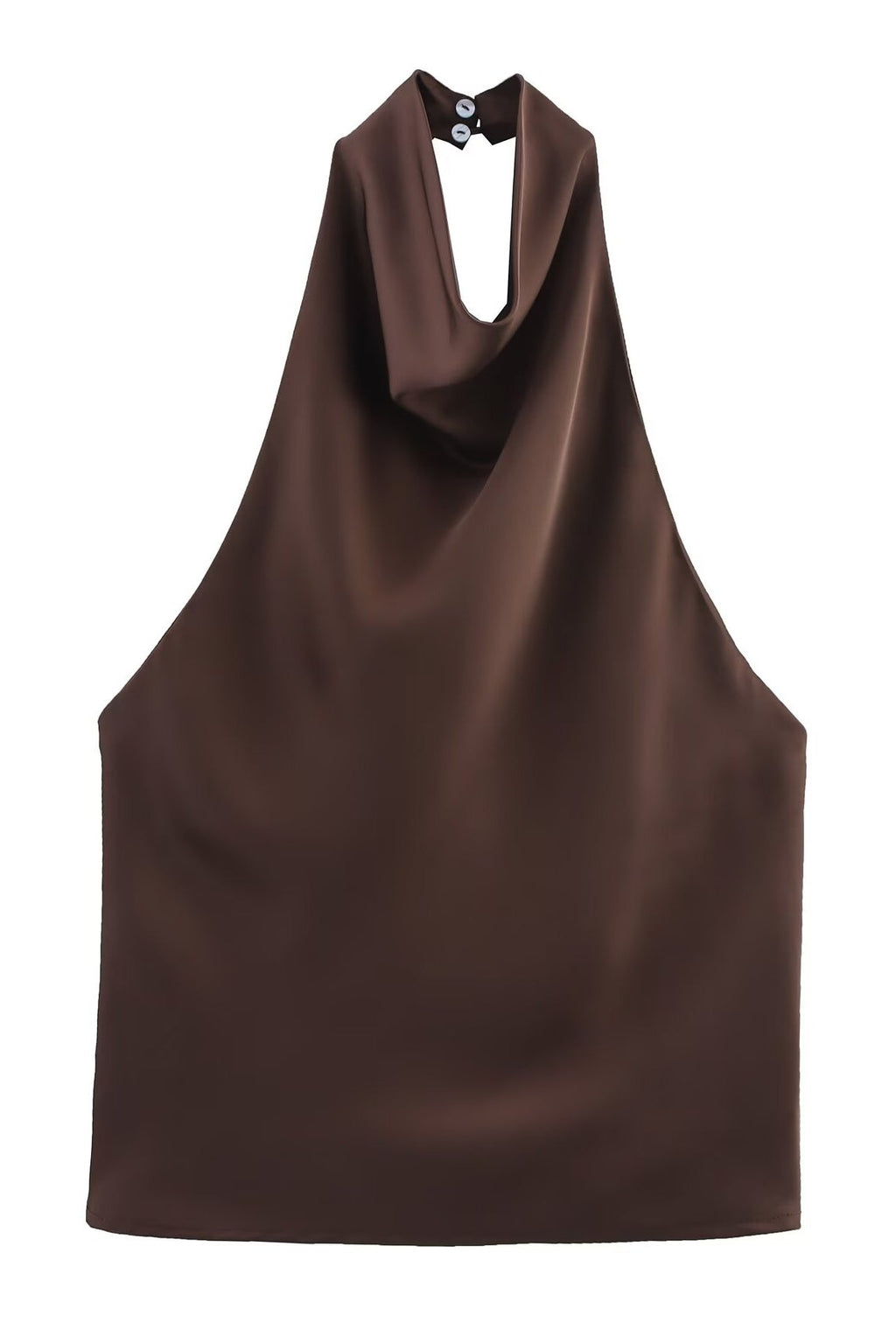 Satin Halter Top With Elegant Design