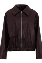 Pu Leather Biker Jacket