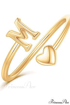 1Pc Minimalist Style Heart Shaped Glittery Ring