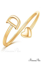 1Pc Minimalist Style Heart Shaped Glittery Ring