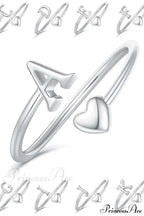 1Pc Minimalist Style Heart Shaped Glittery Ring