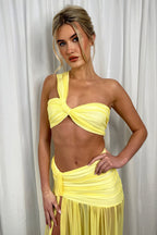 Bikini Top Mesh Bodycon Skirt Set