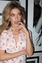 Mermaid Hem Floral Dress