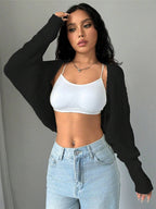 Loose Fit Knit Shrug Cardigan