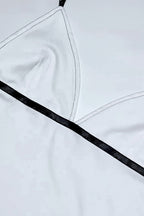 Minimal White Crop Cami Top