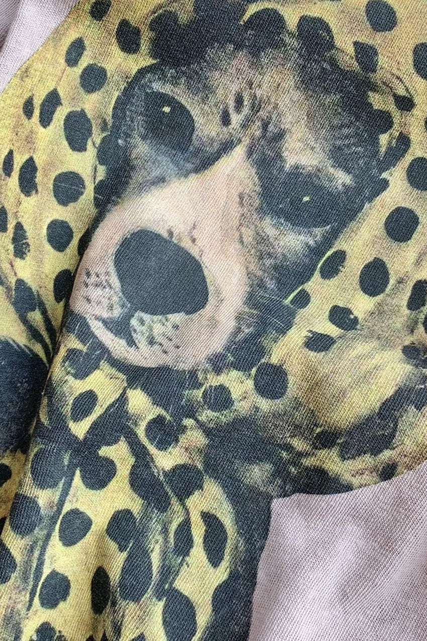 Puppy Print Loose Casual T‑Shirt