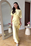 Flowy Elegant Short Sleeve Skirt Set