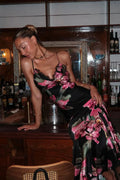 Summer Floral V-Neck Maxi Dress