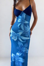 Print Slim Fit Cami Maxi Dress