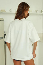 Casual Print Cotton T-Shirt