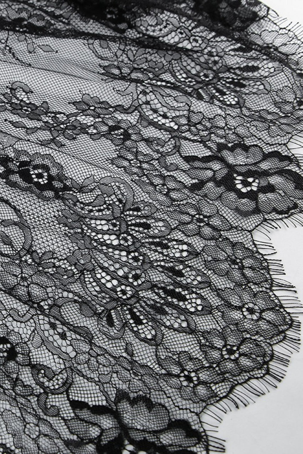 Solid V Neck Loose Lace Maxi Dress