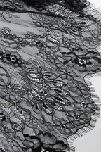 Solid V Neck Loose Lace Maxi Dress