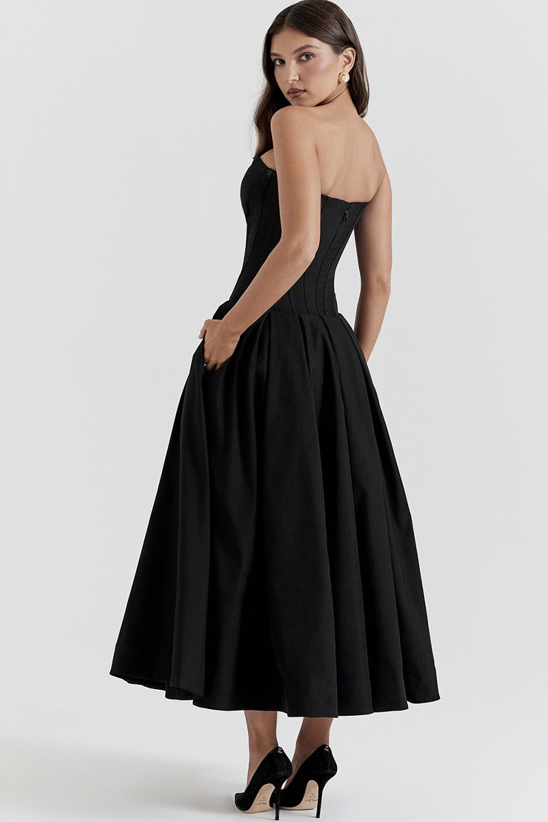 Strapless Corset A-Line Party Dress
