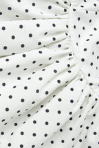 Polka Dot Print Elegant Two Piece Set