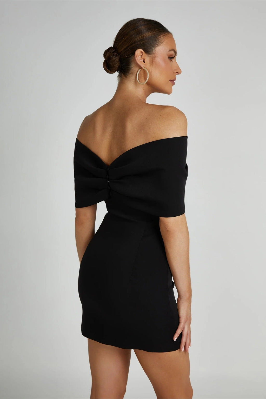 Off-The-Shoulder Bodycon Cocktail Dress