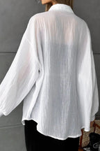 Solid Casual Long Sleeve Blouse