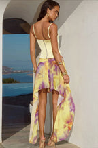 Gradient Dye Irregular Ribbon Skirt