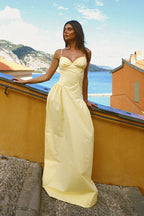 A-Line Strap Dress Slim Fit Maxi
