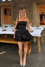 Spring Elegant Ruched Corset Dress With Layered Skirt Party