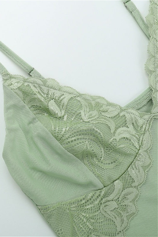 V Neck Lace Slim Cami Top