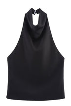 Satin Halter Top With Elegant Design