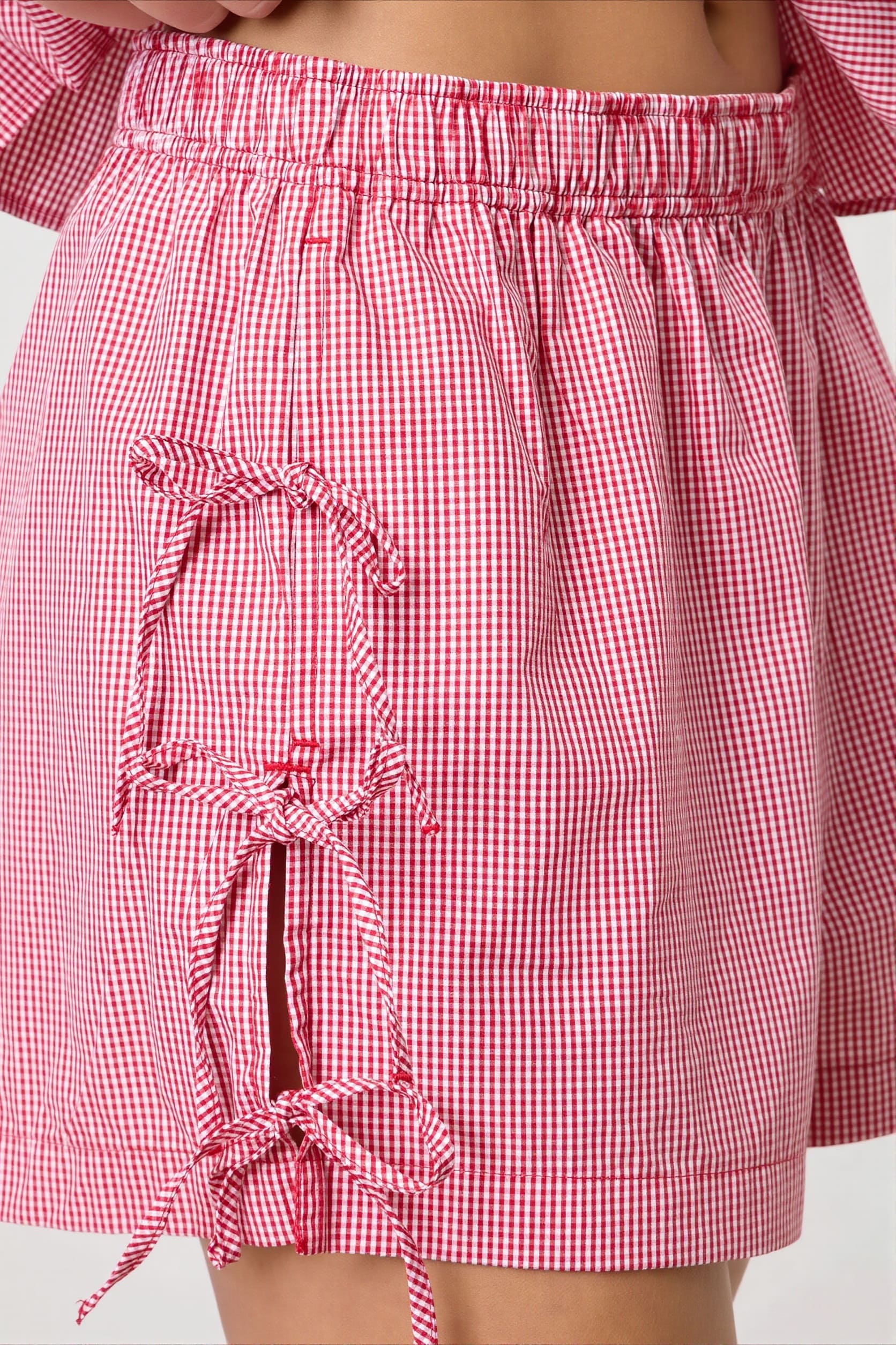 Casual Stripe Solid Drawstring Shorts