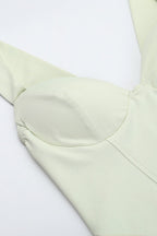 V-Neck Cami Waist-Cinched Bodycon Party Dress