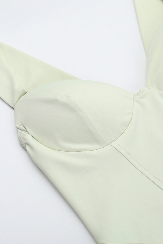 V-Neck Cami Waist-Cinched Bodycon Party Dress
