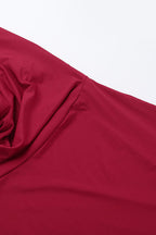 Solid Color Halter V-Neck Backless Maxi Dress
