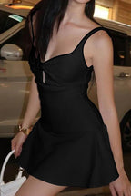Summer French Pure Desire Elegant Slimming A-Line Slip Party Dress