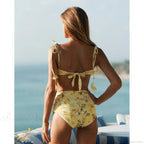 3D Floral Push Up Skirt Two Piece Set